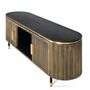 Meubles TV - Meuble TV en manguier et bronze 150cm - GINER Y COLOMER