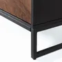 Console table - Rosewood and mango wood console with metal - GINER Y COLOMER