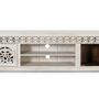 Meubles TV - Meuble TV en bois manguier blanc vieilli - GINER Y COLOMER