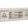 Meubles TV - Meuble TV en bois manguier blanc vieilli - GINER Y COLOMER