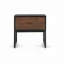 Night tables - Bedside table in rosewood and mango wood with metal - GINER Y COLOMER