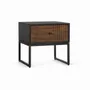 Night tables - Bedside table in rosewood and mango wood with metal - GINER Y COLOMER