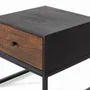 Night tables - Bedside table in rosewood and mango wood with metal - GINER Y COLOMER