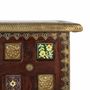 Storage boxes - Mango cherry wood chest with bronze and ceramic - GINER Y COLOMER