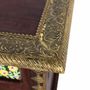 Storage boxes - Mango cherry wood chest with bronze and ceramic - GINER Y COLOMER