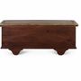 Storage boxes - Mango cherry wood chest with bronze and ceramic - GINER Y COLOMER