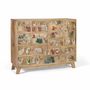 Chests of drawers - Natural mango wood chest of drawers with original details - GINER Y COLOMER