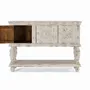 Console table - Console in aged white mango wood - GINER Y COLOMER