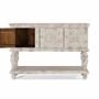 Console table - Console in aged white mango wood - GINER Y COLOMER