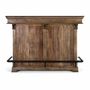 Buffets - Meuble bar marron en manguier, granit et métal 150cm - GINER Y COLOMER
