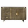 Sideboards - Mango wood and bronze sideboard 150cm - GINER Y COLOMER