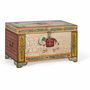 Boîtes de rangement - Coffre en bois manguier peint à la main multicolore - GINER Y COLOMER