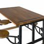 Dining Tables - Mango wood dining table and iron legs 130cm - GINER Y COLOMER
