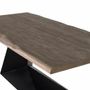 Tables basses - Table couleur sable en bois d'acacia et métal 200cm - GINER Y COLOMER