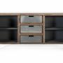 Buffets - Buffet fait à la main en bois d'acacia et métal 160cm - GINER Y COLOMER