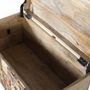 Storage boxes - Mango wood chest with original details - GINER Y COLOMER