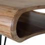 Tables basses - Table basse réalisée à la main en bois d'acacia et métal 95cm - GINER Y COLOMER