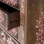 Commodes - Sinfonier avec 6 tiroirs en bois de manguier et détails multicolores - GINER Y COLOMER