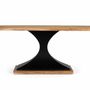 Dining Tables - Mango wood dining table and metal legs 200cm - GINER Y COLOMER
