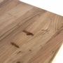Dining Tables - Mango wood dining table and metal legs 200cm - GINER Y COLOMER
