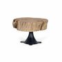 Coffee tables - Mango wood coffee table and metal legs diameter 65cm - GINER Y COLOMER