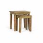 Tables basses - Lot de 2 tables gigognes en bois de manguier peint à la main - GINER Y COLOMER
