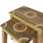 Tables basses - Lot de 2 tables gigognes en bois de manguier peint à la main - GINER Y COLOMER