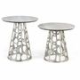 Coffee tables - Set of two coffee tables with circular marble top - GINER Y COLOMER