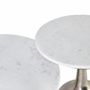 Tables basses - Lot de deux tables basses avec plateau circulaire en marbre - GINER Y COLOMER