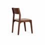 Chairs - Set of 2 chairs in acacia wood and covered in fabric - GINER Y COLOMER