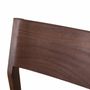 Chairs - Set of 2 chairs in acacia wood and covered in fabric - GINER Y COLOMER