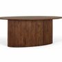 Tables Salle à Manger - Table à manger ovale en bois d'acacia 200 cm - GINER Y COLOMER