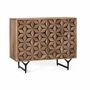 Sideboards - Hand-carved two-door sideboard in mango wood - GINER Y COLOMER