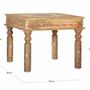 Coffee tables - Mango wood coffee table with hand-painted details - GINER Y COLOMER