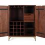 Sideboards - Bar cabinet in mango wood and metal - GINER Y COLOMER