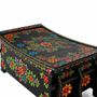 Boîtes de rangement - Coffre en bois de manguier noir avec détails peints à la main - GINER Y COLOMER