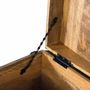 Boîtes de rangement - Coffre en bois de manguier noir avec détails peints à la main - GINER Y COLOMER