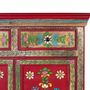 Sideboards - Hand painted mango wood sideboard with 2 drawers and doors - GINER Y COLOMER