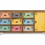 Sideboards - 9-drawer sideboard in multicolor solid wood - GINER Y COLOMER