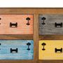 Sideboards - 9-drawer sideboard in multicolor solid wood - GINER Y COLOMER