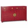 Buffets - Buffet rouge de style japonais fait main - GINER Y COLOMER