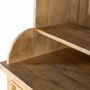 Buffets - Casier à vin en bois de manguier avec miroir central - GINER Y COLOMER