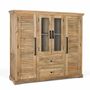 Armoires - Armoire en bois de manguier massif avec deux portes centrales - GINER Y COLOMER