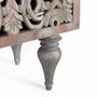 Sideboards - Mango wood sideboard with two carved side doors - GINER Y COLOMER