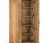 Wardrobe - Mango wood cabinet with rounded corners - GINER Y COLOMER