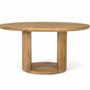 Tables Salle à Manger - Table en bois de manguier avec plateau rond de 150 cm de diamètre - GINER Y COLOMER