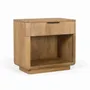 Night tables - Mango wood bedside table with rounded corners - GINER Y COLOMER