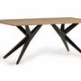 Tables Salle à Manger - Table à manger en bois d'acacia naturel et details en métal - GINER Y COLOMER