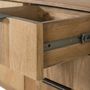 Buffets - Buffet en bois de manguier de couleur naturelle avec coins arrondis - GINER Y COLOMER