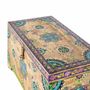 Storage boxes - Hand painted mango wood chest 81 cm - GINER Y COLOMER